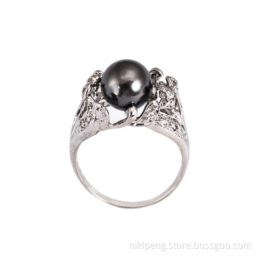 Imitation Pearl Finger Ring